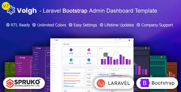 Volgh – Laravel Bootstrap Admin Dashboard Template