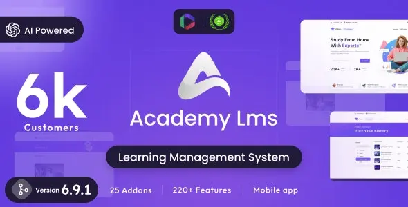 Academy LMS - Learning Management System - v6.9.1